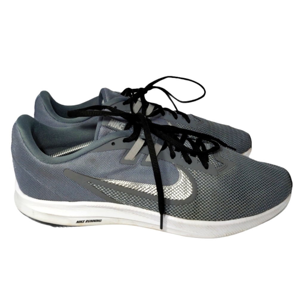 Nike Downshifter 9 Gray Sneaker Shoes Men's 13 Gem